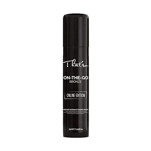 That'So On The Go Bronze Online Edition Selbstbräunungsspray für Gesicht und Körper, natürliche Bronze, 75 ml