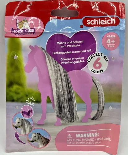 Schleich® Horse Club 42652 Mähne und Schweif zum Wechseln | Silber | für Pferd