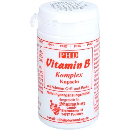 VITAMIN B KOMPLEX m.Vitamin C+E und Biotin Kapseln 60 St. - Vitamin B Präparat mit C, E und Biotin für Vitalität und Wohlbefinden, ideal zur Unterstützung des Energiestoffwechsels.