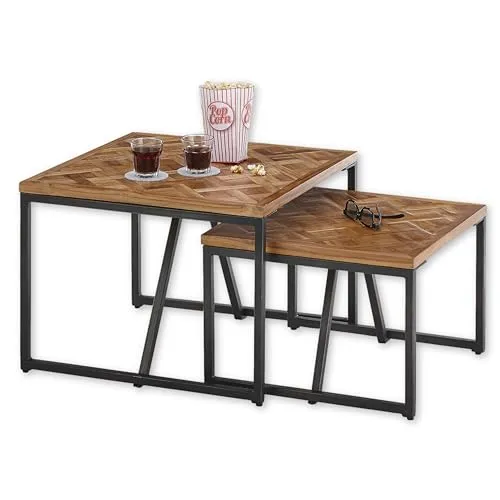 Mid.you Couchtischset, Schwarz, 2-teilig