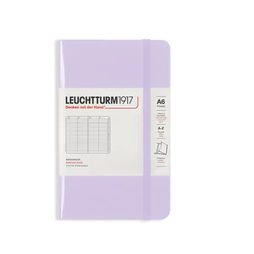Leuchttum 370361 Adressbuch Pocket A6 lilac von Leuchtturm