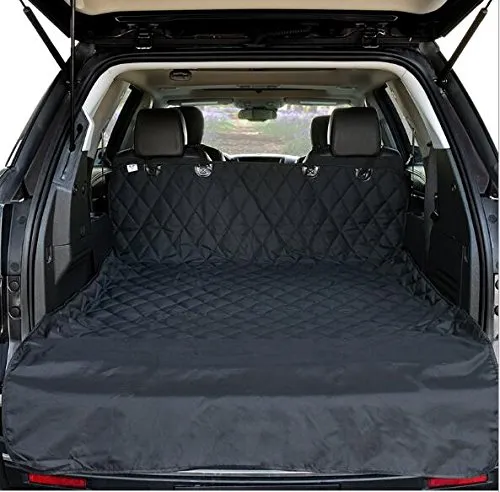 TrendPet SeatCover Kofferraum Autositz Schonbezug - Gürteltaschen und Kofferraumauskleidung, passgenau für viele Fahrzeuge, wasserabweisend und mit verstärktem Schnellverschluss für optimalen Schutz vor Schmutz und Haaren.
