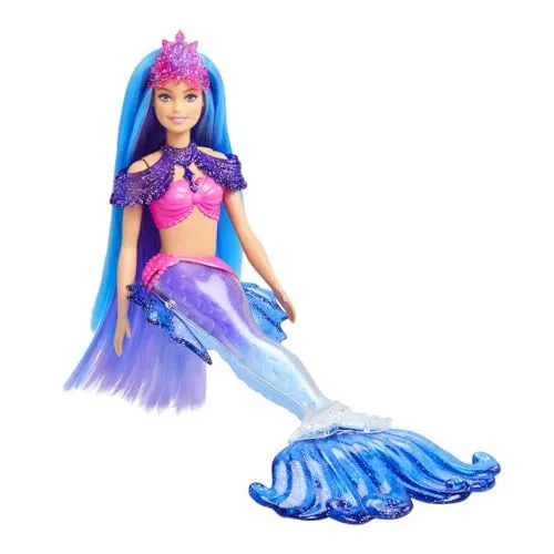 Mattel HHG52 Barbie Mermaid Power Malibu Puppe - Kleidung & Accessoires, zauberhafte Meerjungfrau mit Zubehör für kreatives Spielen und Abenteuer, ideal für Kinder ab 3 Jahren.
