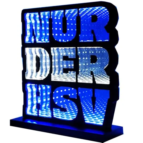 HSV LED Nachtlicht - Nur der HSV - Fußball-Fanshop: Dimmbares LED Nachtlicht mit dem Motiv 'Nur der HSV' - ideal für Fans des Hamburger SV und perfekte Dekoration für jedes Zimmer.
