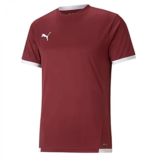 PUMA Herren Teamliga Jersey Shirt, Cordovan-puma White, S EU