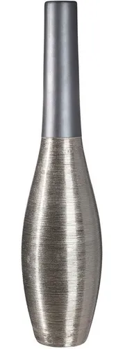 GILDE Bodenvase Kegel London anthrazitfarben 73 cm - Moderne Bodenvase aus Keramik, ideal für minimalistische Interieurs. Sie vereint Kunst und Funktionalität und setzt elegante Akzente in jedem Raum.