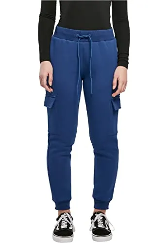 Urban Classics Damen Ladies Cargo Sweat Pants spaceblue, L