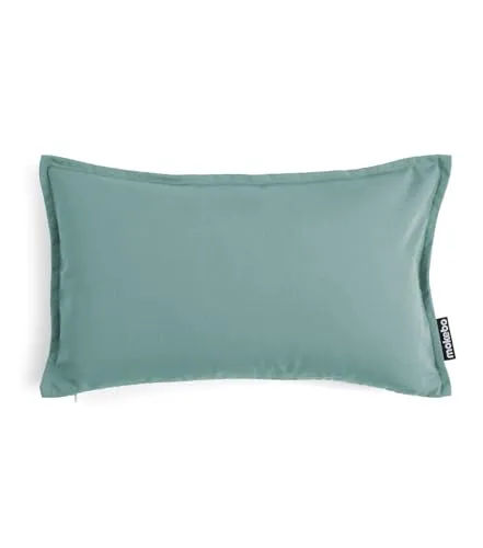 mokebo® Outdoor Kissen 'Das Ruhepolster', (50x30cm) Terrassendeko, Sofakissen oder Kissen für Balkon, Terasse oder Garten, Dekokissen Bezug aus feinem Outdoorstoff in Eukalyptus