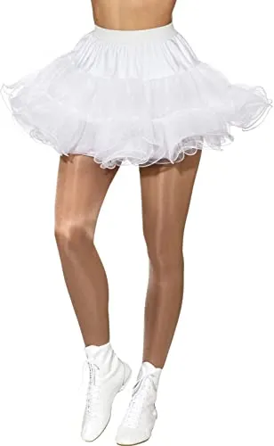 Soft-Tüll Petticoat, weiß, 5-lagig - Kostüme – Verleihen Sie Ihrem Outfit mit diesem 5-lagigen Petticoat mehr Volumen und Stand! Ideal für Karneval und Fasching, sorgt für Aufsehen und betont Ihre Beine.