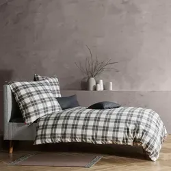 Fleuresse Bettwäsche, Weiß, Karo, 155x220 cm - Bettwäsche aus pflegeleichtem Textil mit Karo-Design, angenehm wärmend und schadstoffgeprüft für erholsame Nächte.
