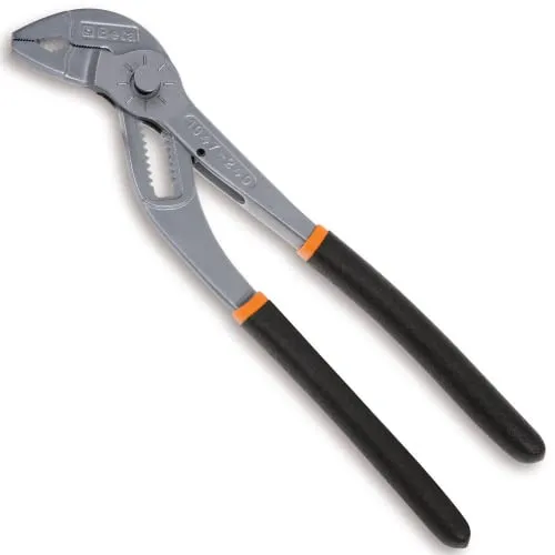 Beta 1047 240 - Verstellbare Zange mit Tasteneinstellung, Griffe mit doppeltem, rutschfestem PVC-Überzug