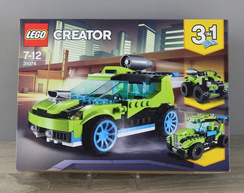 LEGO 31074 Creator Raketen-Rallyeflitzer - Sportlicher Bauklötze-Spaß für Kinder von 7-12 Jahren, mit mega Raketentriebwerk und beeindruckender Beschleunigung