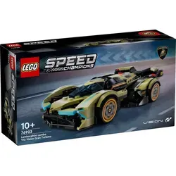 LEGO® Speed Champions 76923 Lamborghini Lambo V12 Vision GT - Bauset mit dem futuristischen Lamborghini Lambo V12 Vision GT. Ideal für kreative Spieler ab 10 Jahren. Enthält detailreiche Minifigur und authentische Designdetails für aufregende Rennerlebnisse.