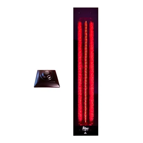 SET frameless InfraROTmed MAX© Tiefenwärmestrahler 500W + Regler icon eco1, Infrarotstrahler für Sauna und Infrarotkabine, Vollspektrumstrahler (1x500W + 1x Regler)