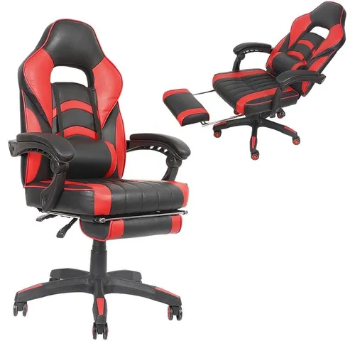Mucola Gaming Stuhl Schwarz/Grau - Ergonomischer Schreibtischstuhl - Ergonomischer Gaming Stuhl in modernem Schwarz/Grau für höchsten Komfort. Ideal für lange Gaming-Sessions oder Büroarbeit, mit verstellbarer Rückenlehne und hochwertiger Polsterung für optimale Unterstützung.
