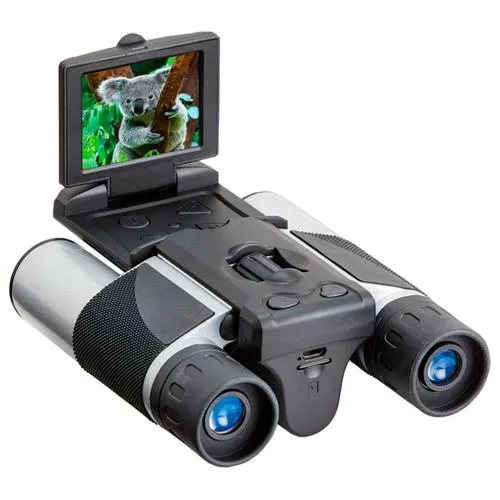 Levenhuk Atom Digital DB10 LCD Fernglas - Technik: Kompaktes Fernglas mit 10-facher Vergrößerung und integriertem 2-Zoll-LCD-Display für Foto- und Videoaufnahmen in hoher Qualität bis zu 2,5 K. Ideal für Naturbeobachtungen und Abenteuer.