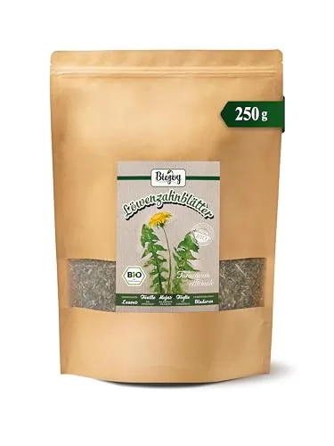 Biojoy BIO-Löwenzahntee (250 g), Löwenzahnblätter getrocknet und geschnitten (Taraxacum officinale)