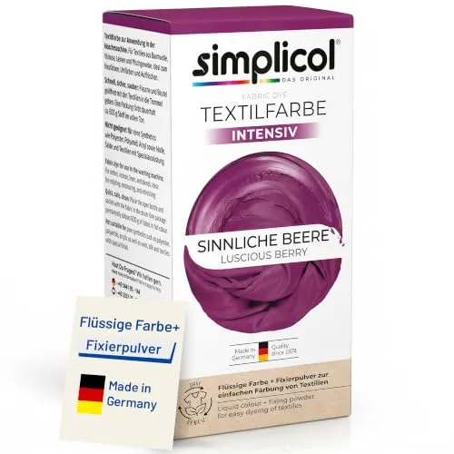 simplicol Textilfarbe intensiv Sinnliche Beere | Einfaches Färben in der Waschmaschine