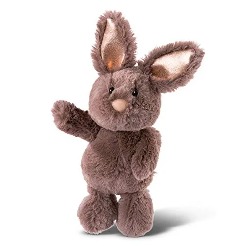 NICI 46334 Kuscheltier Hase Dunkelbraun 20cm – Plüschtier für Mädchen, Jungen & Babys – Flauschiges Stofftier zum Spielen, Sammeln & Kuscheln – Gemütliches Schmusetier