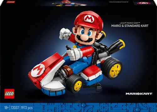 LEGO Super Mario 72037 Mario & Standard-Kart 72037 - LEGO (R) Komplette Sets & Packs - Kreativer Bausatz mit 1972 Bausteinen für stundenlangen Spielspaß, ideal für Erwachsene ab 18 Jahren.