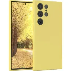 EAZY CASE - TPU Hülle für Samsung Galaxy S23 Ultra, TPU Case stoßfeste Handyhülle, weiches Cover mit Kameraschutz, Silikonhülle in Gelb - Gelb