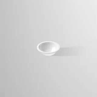 Alape Unterbaubecken Ø 28,4cm - Rundes Unterbaubecken mit antibakterieller Oberfläche, ideal für hygienische Badezimmerlösungen. Glasierter Stahl sorgt für Langlebigkeit und einfache Pflege.