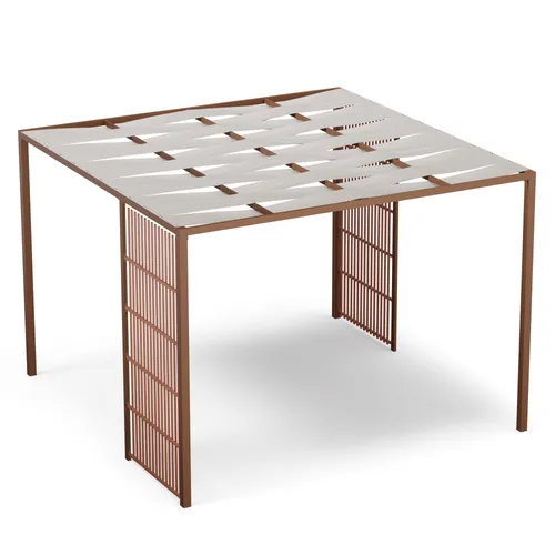 Blumfeldt Pavillon 3x3 - Wasserdicht & Stabil - Pavillon mit pulverbeschichtetem Stahlrahmen und PA-beschichtetem Dach, ideal für ganzjährigen Einsatz. Integrierter Sichtschutz sorgt für Privatsphäre und einfache Montage ermöglicht schnellen Aufbau.