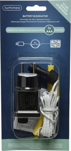 Kaemingk Batterie-Dummy AAA Batterie-Eliminator 4,5Volt - Batterie-Adapter für 3x AAA, ideal zur Stromversorgung von Geräten ohne ständige Batteriewechsel.