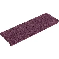 vidaXL Stufenmatten 30 Stk. Dunkelviolett 65x21x4 cm - Fußmatten für Treppen, rutschfest und schalldämpfend, schützen Ihre Treppe und bieten hohen Komfort. Waschbar und leicht zu befestigen dank zweiseitiger Klebebänder.