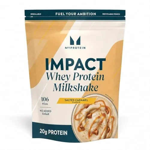 Myprotein Impact Whey Protein Milchshake – Salted Caramel | 15 Portionen – 435 g | Bis zu 20 g Protein | cremig, köstlich und nur 106 kcal