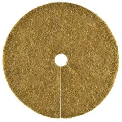 HaGa Kokosscheibe Kokosscheibe M Kübelabdeckung Ø 37cm, Kokosscheibe mit Loch, Kübelabdeckung, Winterschutz für Topfpflanzen Ø 37 cm
