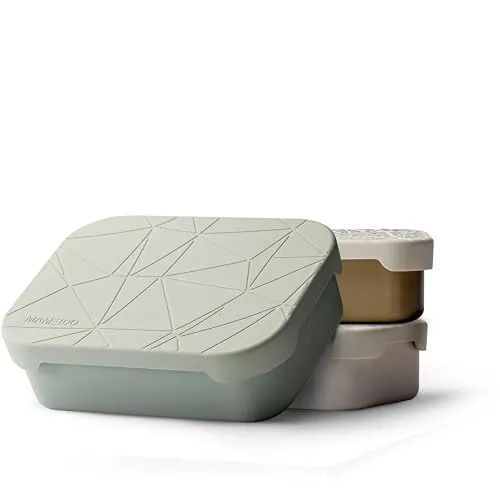MAMEIDO Lunchbox aus Edelstahl mit flexiblem Trenner - Brotdose mit 800 ml oder 1200 ml Fassungsvermögen, auslaufsicher und ideal für Büro, Schule oder unterwegs. Hochwertiger Edelstahl und BPA-frei für nachhaltigen Genuss.
