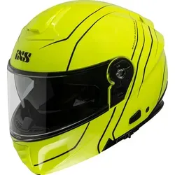 IXS 460 FG 2.0 Klapphelm, gelb, Größe S - Motorradhelm mit Fiberglas Außenschale und Polycarbonat Kinnpartie für hohe Sicherheit und Komfort beim Fahren.