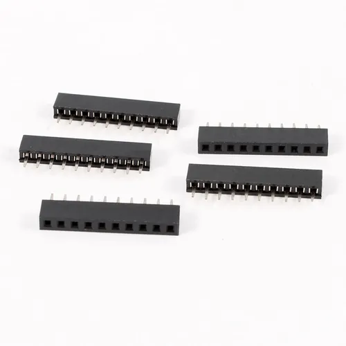 5pcs Gerade Einzelne Reihe 2 mm Rastermaß 10 Pins Steckverbinder Buchse Header