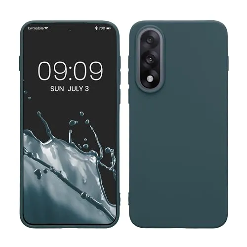 kwmobile Handyhülle für OnePlus Nord 5 Hülle - TPU Case - Kabelloses Laden - Schutzhülle Cover in Dunkler Schiefer