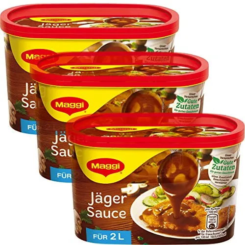 Maggi Jäger Sauce perfekt für Fleisch 200g 3er Pack