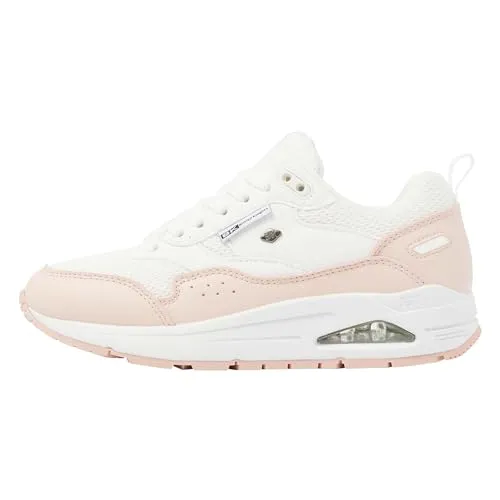 British Knights Damen Lennox Sneaker – Stilvoll in Weiss und Altes Rosa, Größe 38 EU - Damen-Sneaker mit atmungsaktivem Netzstoff-Obermaterial und bequemer EVA-Sohle für optimalen Tragekomfort und modernen Look.