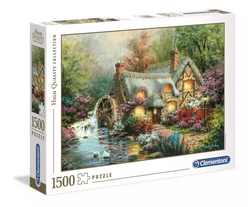 Clementoni 31812 Ländliches Idyll Puzzle - 1500 Teile, farbenfrohes Geschicklichkeitsspiel für Erwachsene und Kinder ab 9 Jahren, perfektes Gehirnjogging und Wanddekoration