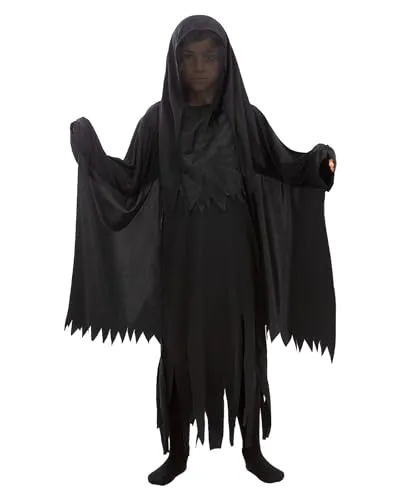 Metamorph Kostüm Harry Potter – Kinder Dementor Kostüm - Kostüme für Kinder, verbreite Düsternis und Kälte mit einem flatternden Gewand und finsterer Kapuze, ideal für Halloween oder Karneval.