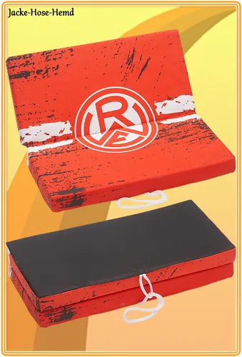 Sitzkissen Klappkissen Kissen Adiole Rot Weiss Essen Nur der RWE Gr. 33x33cm NEU