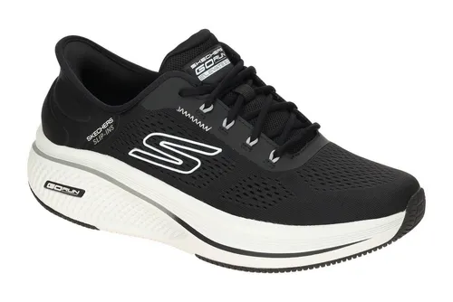 Skechers Herren Hands Free Slip-Ins: Go Run Elevate 2.0 Banyan Sneaker, Schwarz/Weiß, 47 EU - Bequeme Slip-Ins mit innovativer Hands-Free-Technologie, ideal für aktiven Alltag und hohen Tragekomfort.