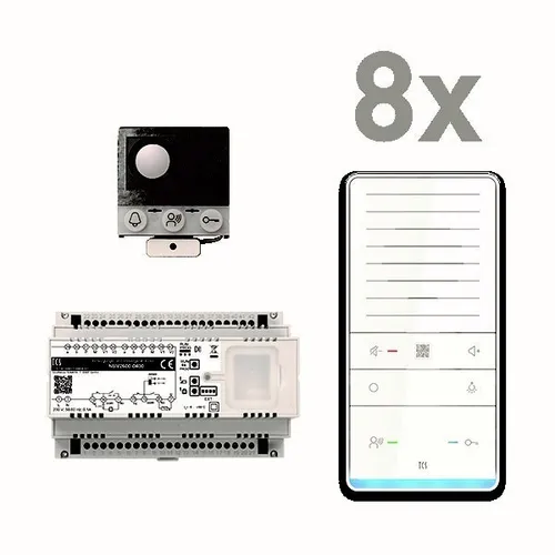 TCS EB für 8 WE audio Pack PAIF080/006 Türsprech-Set EB von TCS EB Türsprech-Set