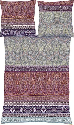 fleuresse Mako-Satin Bettwäsche Modern Classic Oldham Mystic 135x200 cm - Bettwäsche-Set aus 100% Baumwolle, hautsympathisch und strapazierfähig, mit praktischem Reißverschluss und glänzendem Mako-Satin für einen eleganten Look.