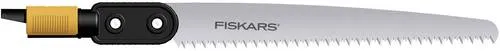 Fiskars Astsäge QuikFit 136528 - Manuelles Sägeblatt - Sägen für kleine Äste und dünne Holzplatten, robustes Sägeblatt aus gehärtetem Stahl, ideal für das Fiskars QuikFit Stecksystem.