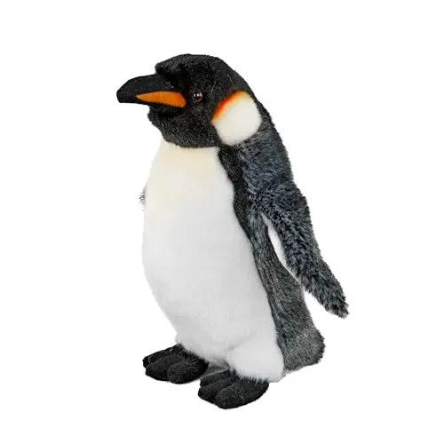 Teddys Rothenburg Kuscheltier Pinguin stehend 27 cm dunkelgrau/weiß/gelb Plüschpinguin