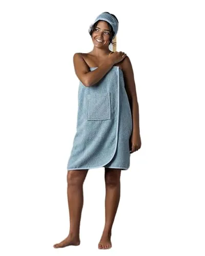 jilda-tex Saunakilt Unisex (S-M) 100% Baumwolle - Saunatuch aus hochwertigem Frottee-Velours, 70x140 cm, saugstark und hautfreundlich – ideal für Sauna, Wellness und Strand. ÖKO-TEX zertifiziert.