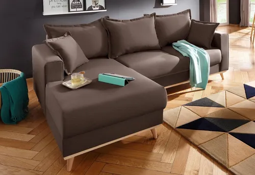 Home affaire Ecksofa Edina L-Form, auch in Baumwollmix-Bezug, im skandinavischem Stol