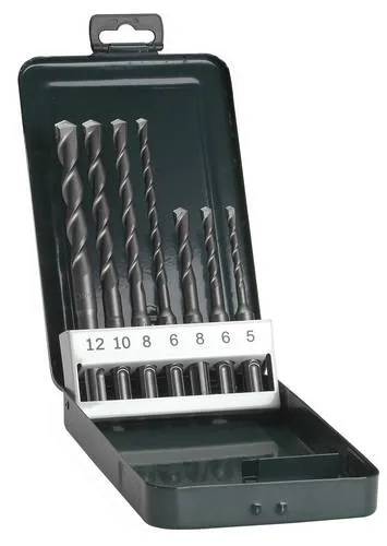 Bosch Accessories 2609255543 Hammerbohrer-Set 7teilig 5 mm, 6 mm, 6 mm, 8 mm, 8 mm, 10 mm, 12mm SDS-Plus 1 Set