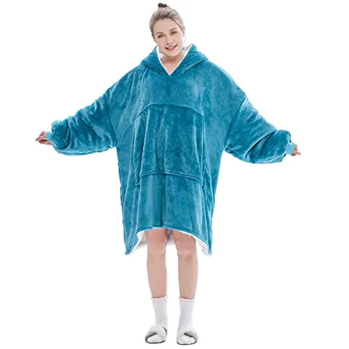 FELOVE Übergroße Hoodie Sweatshirt, Original Decke Sweatshirt, super weiche gemütliche warme komfortable Riesen-Hoodie, Geeignet Kapuzenpullover für Erwachsene, Männer, Frauen, Jugendliche