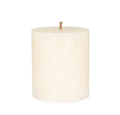 Hahn Kerzenfarm Formkerze Stearin Stumpenkerze - elfenbein 75x64 mm